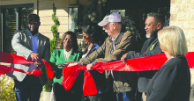 Ribbon-cutting at East Carroll School District administration building in December.