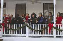 Community choir sings carols at the Byerley House Sunday afternoon. JANIE NEIGHBOURS