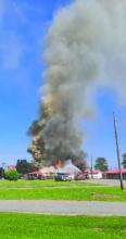 The old Cotton Exchange restuarant burned.