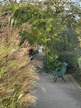 Benches provide respite on walk along Coulee Verté