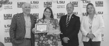 COURTESY PHOTO Sherry McGaha has reached a significant milestone, marking 30 years of dedicated service to the LSU AgCenter in Lake Providence. She was recognized at the 2025 LSU AgCenter Service Award Recognition Ceremony. “Having awesome bosses and working with great co-workers and the awesome people of East Carroll Parish has made 30 years seem not so long,” McGaha said.