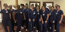 LDCC nursing students at health fair