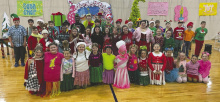 Fourth, fifth and sixth graders at Briarfield put on a Christmas play