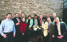 Some conference attendees pictured (back row, from left) Chris Mitchell, Johia Ben-Avie, Erica Mesker, Jordana Barton-Garcia, Wanda Manning, Nathaniel Wills, Otho Kerr, and Calum Cameron, (front row, from left) Kimberly Harris, Linda Millikin, Brian Vo, and Eric Forman. COURTESY PHOTO