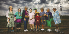 Dancing Grandmas at the Lake Providence Mardi Gras parade
