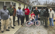 The East Carroll Parish Sheriff's Office delivered bicycles to children in the parish early this week, just in time for Christmas.