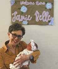 Janie Belle with her namesake