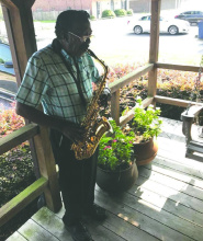 Mr. Ray used to play his sax at Brister Law Firm's annual Spring Jam event.