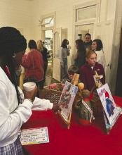 Friends and family joined the young artists