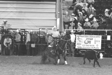 Sage Raymond (left) heads to Wyoming this month to compete in rodeo events.