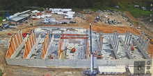 Fertilizer company building plant