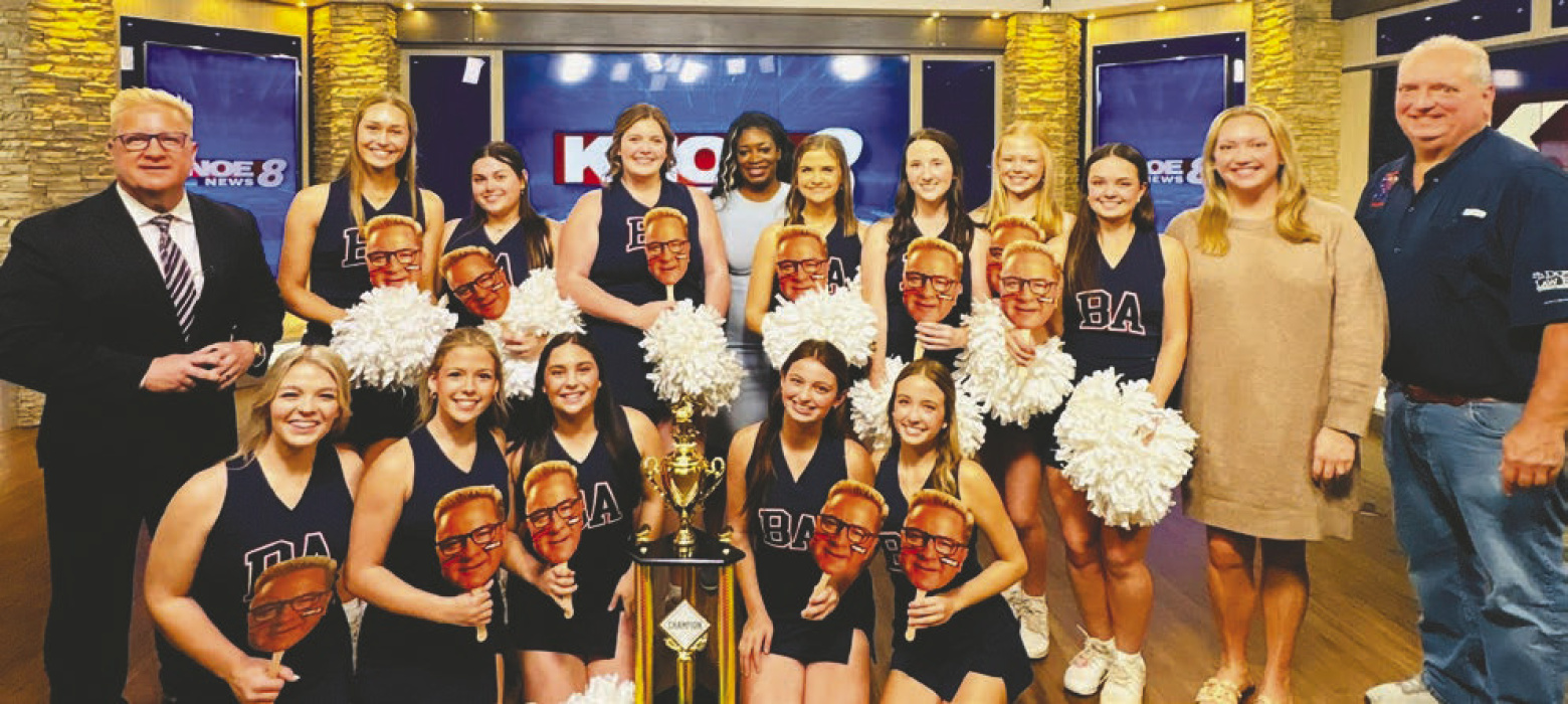 Briarfield cheerleaders at KNOE