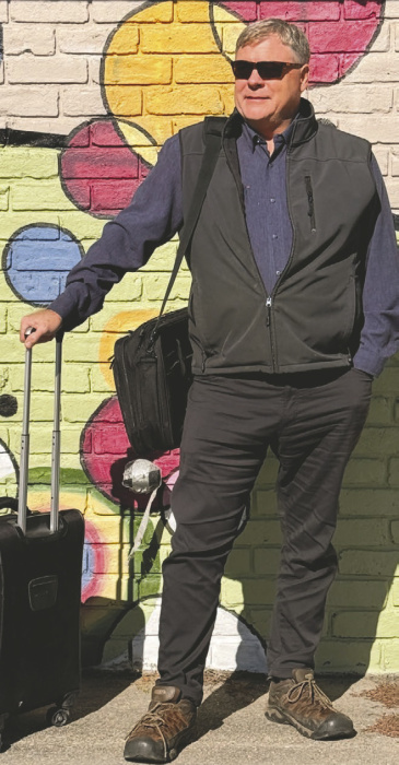 Trey's European travel attire