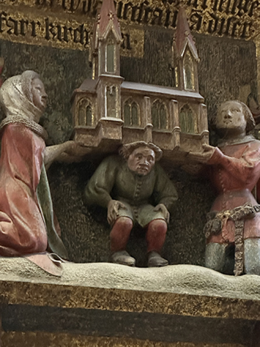 Interior feature conveying a message, Ulm Minster Church (Lutheran)