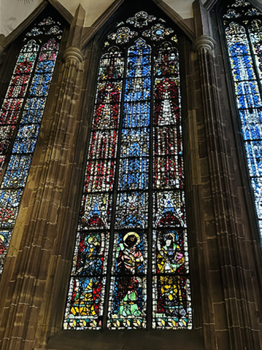 another stained glass window at Strasbourg Cathedral
