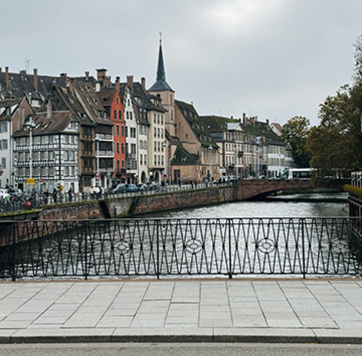 Bridge crossing in Strasbourg