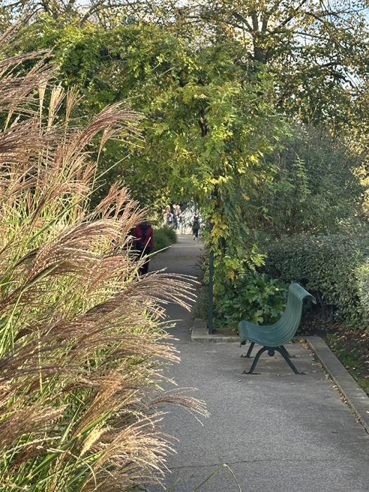 Benches provide respite on walk along Coulee Verté