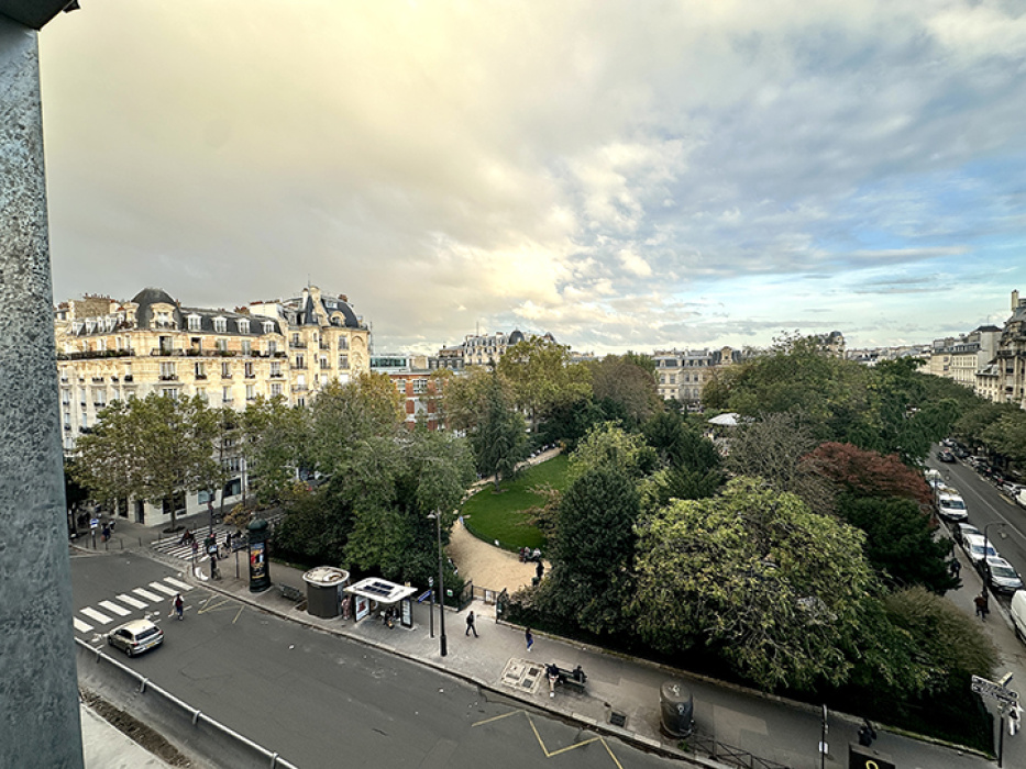 Trey's view from his lodgings in Parish. Bye, bye rainy weather!