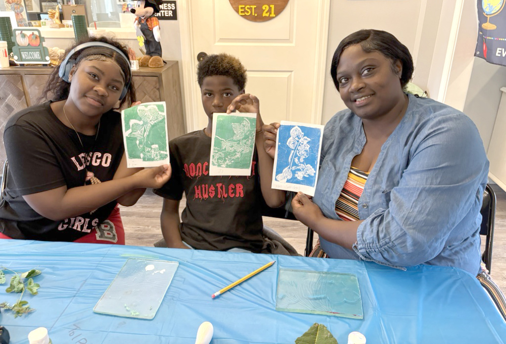 This group had wonderful outcomes from gelli printing