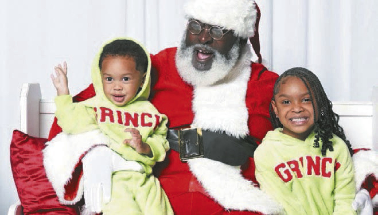 Ward children with Santa