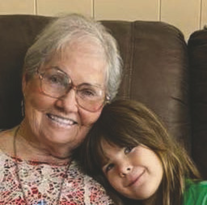 Shirley Toney with grandchild