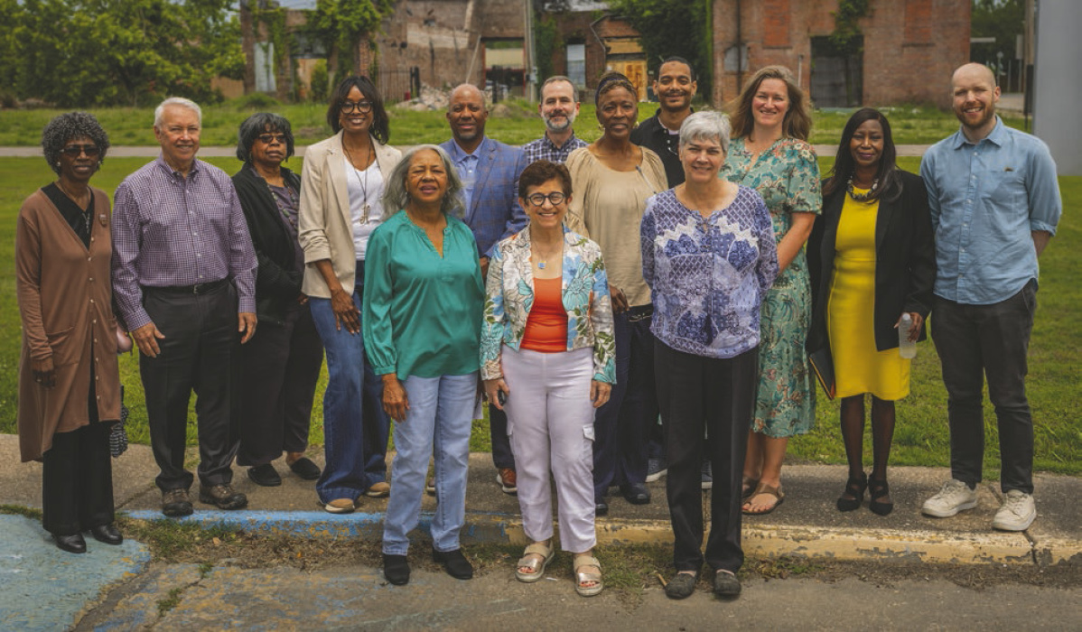 ALL PHOTOS JEREMY HERNANDEZ, JNH PHOTOGRAPHY Delta Interfaith leaders and partners (from left) Linda Milliken, George Foote, Diane Turner, Kris Sanders, Earnestine Bennett, Scott Woods, Gigi Sohn, Nathanael Wills, Wanda Manning, Arndrei Johnson, Laura Arvin, Erica Mesker, Cassandra Toston, and Calum Cameron.