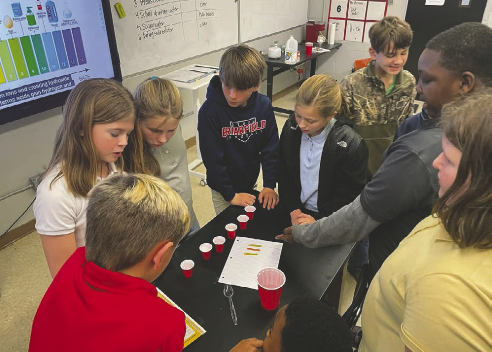 Ann Hodges Richardson taught science at Briarfield recently