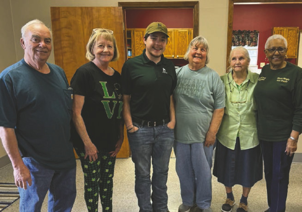 AARP members wearing green for St. Patrick's Day