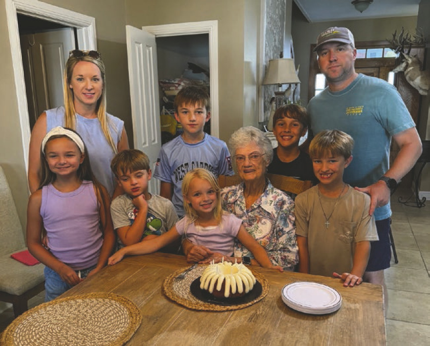 Mary Dukes and family