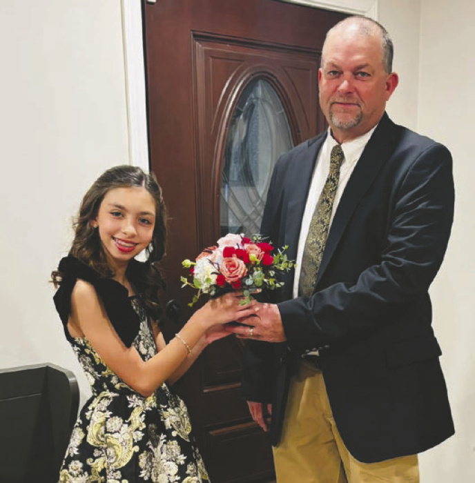 Allison Webb with father, Jamie