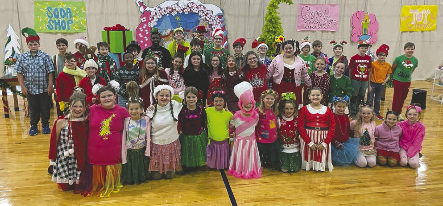 Fourth, fifth and sixth graders at Briarfield put on a Christmas play