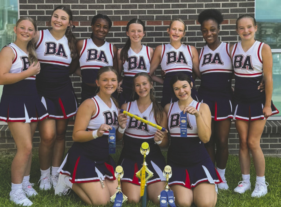 Briarfield's junior varsity cheerleaders