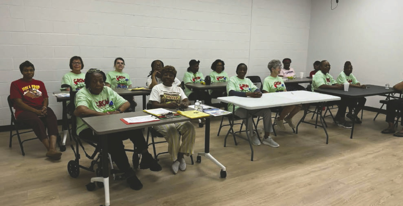 Participants in the charcuterie board workshop at the library