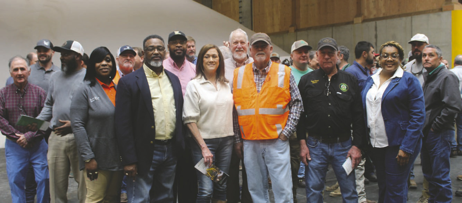 Local East Carroll elected officials and community members attended the grand opening of MacroSource LLC last week. DEBRA HOPKINS