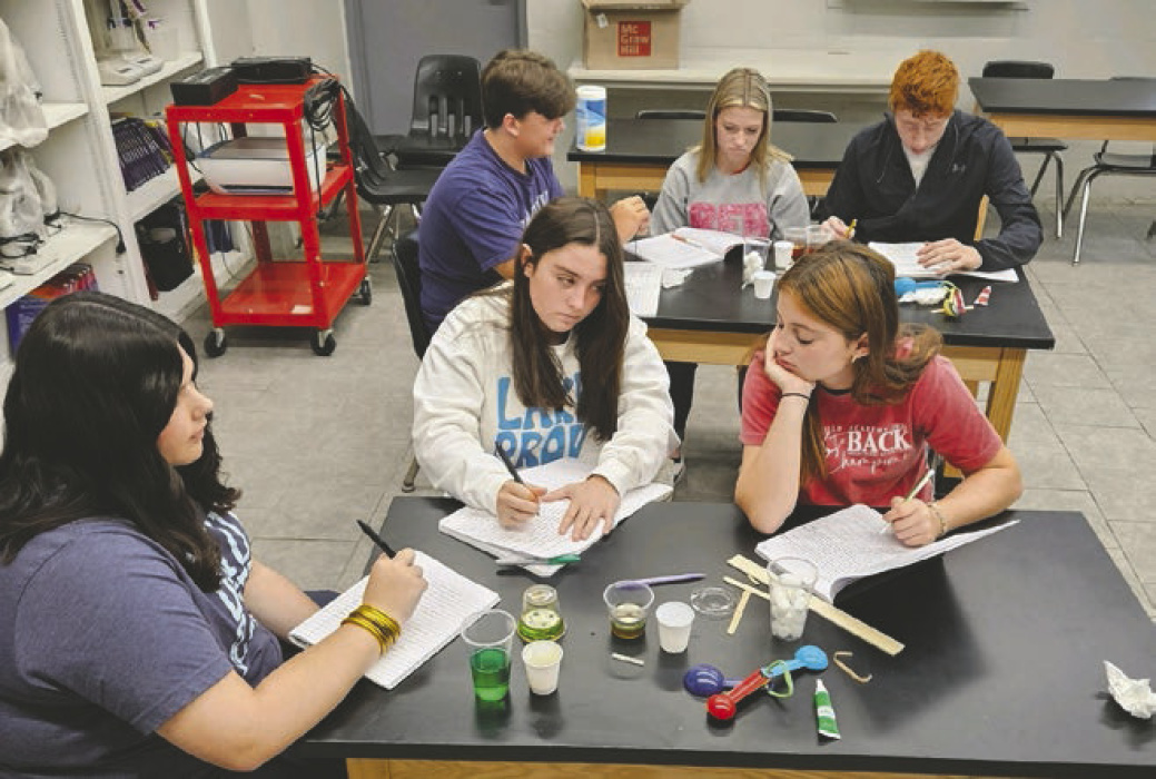 High school chemistry at Briarfield