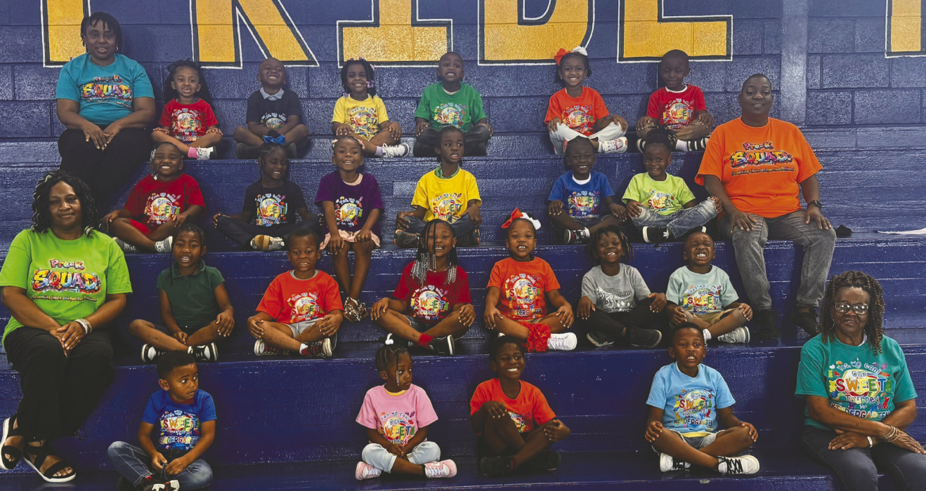 Griffin-Southside Lower and Upper Elementary prekindergarten class of 2025-2026 (top row, from left) Ms. Tracy Reynolds, Jhaia Binder, Kohen Carter, Tyia Cross, Taiden Fletcher, Paisley Gibson, Amir Green; (second row, from left) Chasity Hardmon, Ava Jackson, Brooklyn Jackson, Le'Tejnion Jackson, Braylon James, Malik Jones, Mrs. Brown (third row, from left) Ms. Troy Powell, Khylah Kelly, Christopher McCallum, Kashlyn Mills, Zyunna Nelson, Brandon Robinson Jr., Aiden Shelbon (bottom row, from left) Jabari Sm