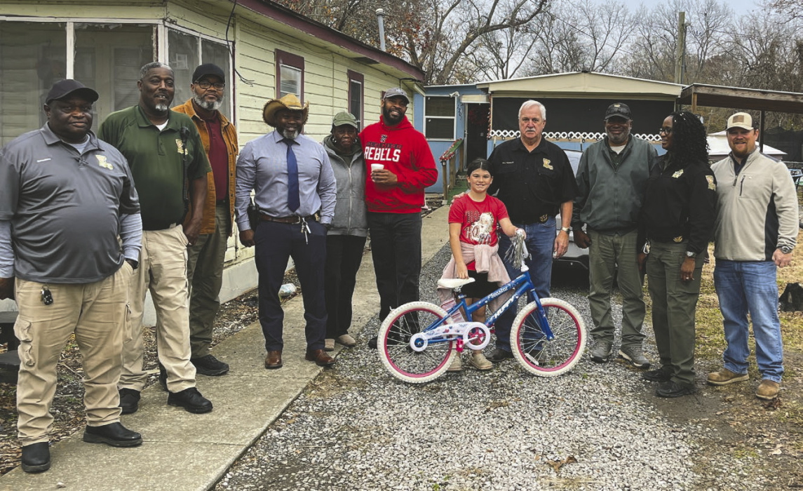 The East Carroll Parish Sheriff's Office delivered bicycles to children in the parish early this week, just in time for Christmas.