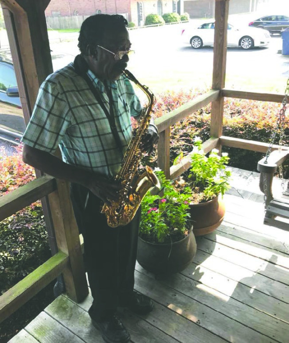 Mr. Ray used to play his sax at Brister Law Firm's annual Spring Jam event.