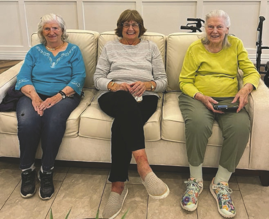 Wanda Oliver (center) and friends