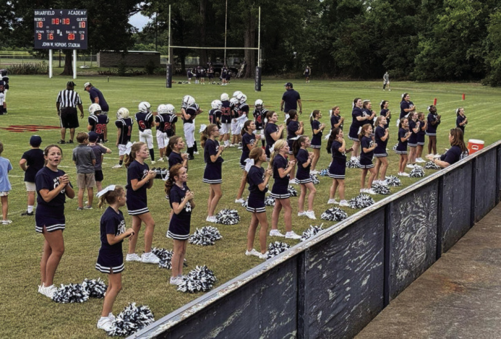BA peewee cheerleaders