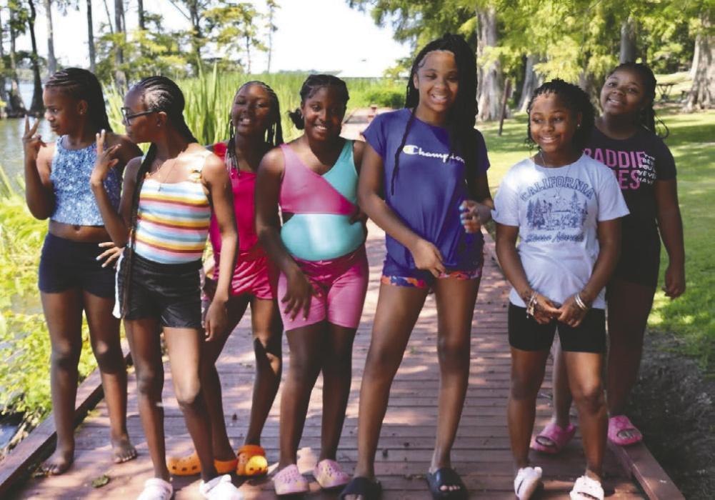 4-H kids at Lake Bruin