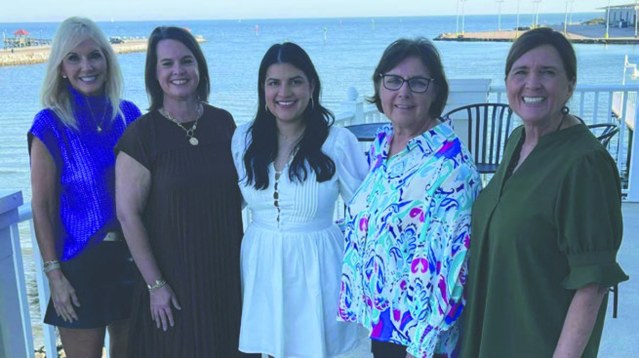 Bridal shower (from left) Lisa Hattaway, Lisa Bradford, Taylor Fortenberry, Diann Fortenberry and Debbie Fortenberry